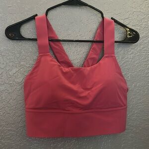 Athleta Pink longline sports bra